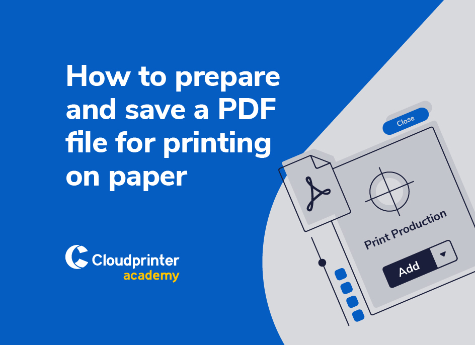 How to prepare and save a PDF file for printing on paper